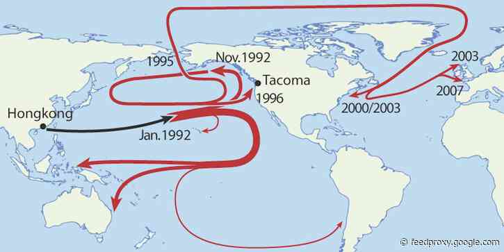 The company behind the Suez Canal blockage once spilled 28,800 plastic toys into the ocean in the 1990s