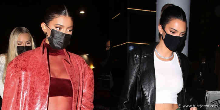 Kylie Jenner Rocks Sheer Outfit While Attending a Party with Kendall Jenner