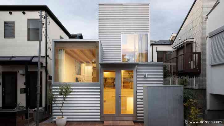 Unemori Architects creates small blocky house on "tiny plot" in Tokyo