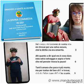 Dantedì, gli studenti dell'istituto comprensivo Don Bosco vincono il concorso della libreria Testoline di Manduria - ManduriaOggi