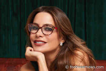 Sofia Vergara Goes Glam in a Satin Bustier With High-Rise Trousers for Foster Grant - Footwear News