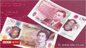 New Alan Turing £50 note design is revealed