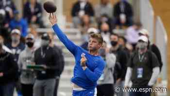 BYU's Wilson shows off big arm for Jets, others