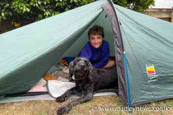 Max marks a year of camping in his garden for charity - Dudley News