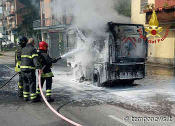 Limidi di Soliera, prende fuoco una spazzatrice - COOPERATIVA RADIO BRUNO srl