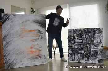 Rapper Mike Claeys (44) leerde tijdens de lockdown zijn schildertalent kennen: “Ik haal mijn inspiratie uit muziek”