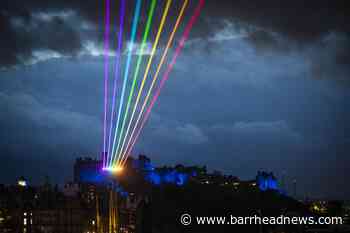 Rainbow lasers light up Edinburgh skyline - Barrhead News