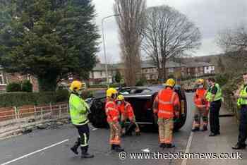 Pictures show aftermath of Bolton horror crash 'hit and run' - The Bolton News