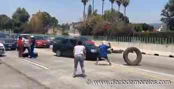 Se desata violencia en bloqueo de Paso Express Cuernavaca - Diario de Morelos