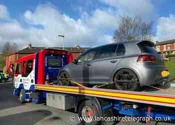 Golf which revved engine at traffic lights at midnight seized