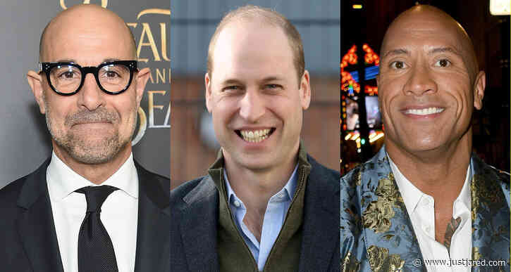 Stanley Tucci & Dwayne Johnson React to Losing World's Sexiest Bald Man Title to Prince William