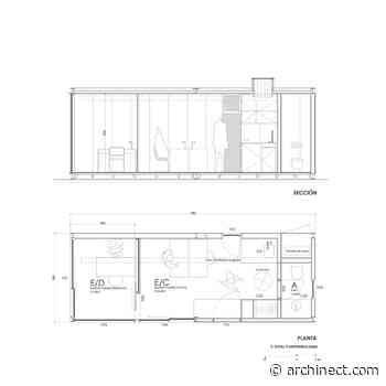 Spanish architecture studio DelaVegaCanolasso designs a 'Tini Office' perfect for remote work - Archinect