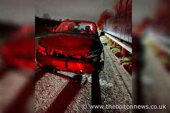 Driver walks away from M61 horror crash without a scratch