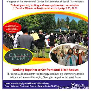 Students invited to participate in Many Faces of Markham contest - Toronto Star