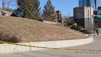 Crash on Spadina Crescent closes River Landing walkway in Saskatoon - CBC.ca