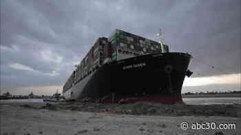 Suez Canal latest: 2 tugboats speed to stuck vessel as major shippers avoid it