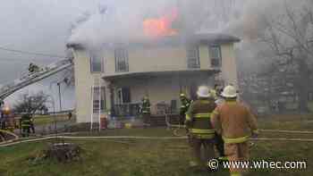 Multiple Fire Departments battle house fire in Livingston County