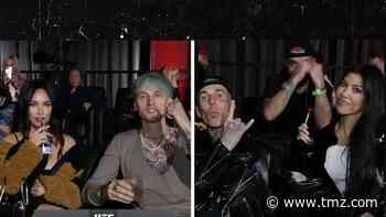 Kourtney Kardashian & Travis Barker Power Coupling with MGK & Megan Fox