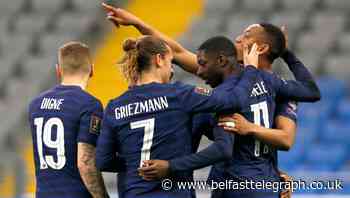 France record first win in World Cup qualifying after battling past Kazakhstan