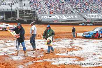 Rain Swamps Bristol Dirt Track; NASCAR to Try Again Monday