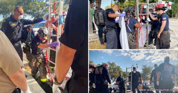 Passer-by Hears Screams, Calls 911; Firefighters Discover Missing Woman Naked in Storm Drain