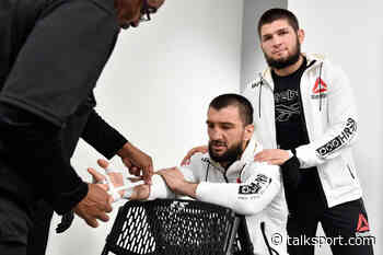 Former UFC champion Khabib Nurmagomedov outlines coaching credentials by helping cousin Abubakar to... - talkSPORT.com