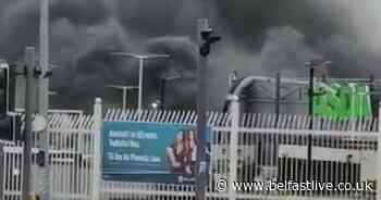 Fire service attends blaze near Belfast supermarket - Belfast Live