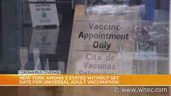 New York 1 of 3 states that have not set a date for universal adult vaccine eligibility