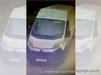 Police seek this van after balaclava clad burglar wields knife at victim
