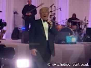 ‘Do you miss me yet?’: Trump crashes Mar-a-Lago wedding and lashes out at Biden