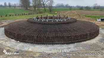Fundering van windturbine afgerond