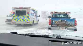 Up to 70 vehicles pile up on Trans-Canada Highway as winter weather rips through Alberta