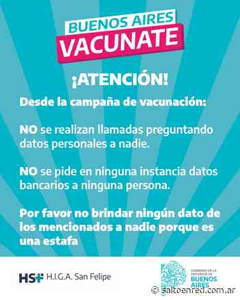 Comunicado de la campaña de vacunación VACUNATE BUENOS AIRES. - Salto en la Red