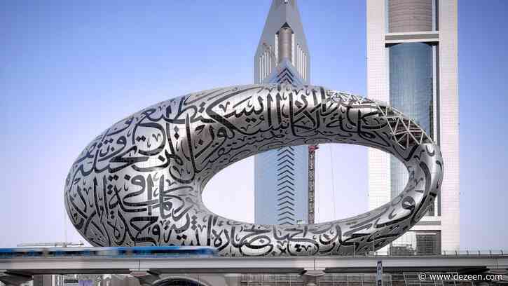 Calligraphy-covered Museum of the Future nears completion in Dubai