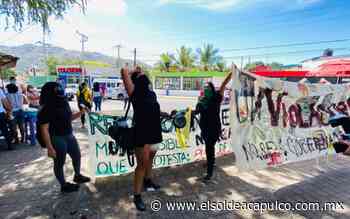 Protestan feministas durante visita de Félix Salgado Macedonio en Zihuatanejo - El Sol de Acapulco