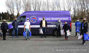Red Neighbours receives Football For Peace food drive donation - Liverpool FC