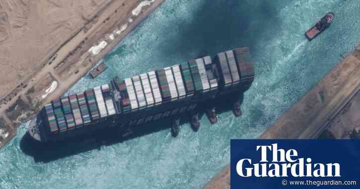 Suez canal ship freed and heading to lake for inspections – video