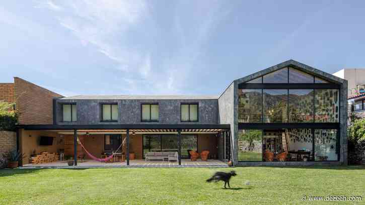 Grey stone clads Casa Texcal in Mexico by HGR Arquitectos