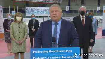 COVID-19: Ford says supply instability ‘biggest threat’ to Ontario’s vaccination success