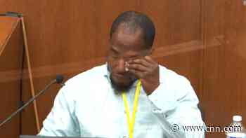Witness tears up during his testimony in Chauvin trial