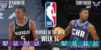 De'Aaron Fox, Terry Rozier named NBA Players of the Week - NBA.com