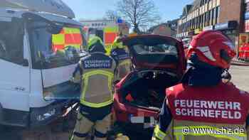 In Schenefeld: Vier Personen bei Unfall verletzt – Hund beißt Rettungssanitäter in die Hand | shz.de - shz.de