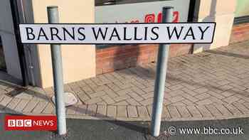 Dambusters hero street sign spelled wrong for second time