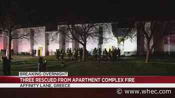 More than a dozen people displaced from fire at Greece apartment complex