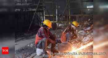 Eight core sector industries' output falls 4.6% in February