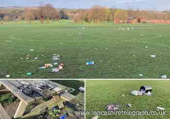 Anger after sunbathers leave E Lancs parks strewn with litter