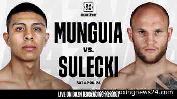 Jaime Munguia vs. Maciej Sulecki announced for April 24th in El Paso, Texas