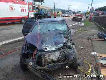 Motorista fica gravemente ferido após colisão frontal em Jaguaruna - Engeplus