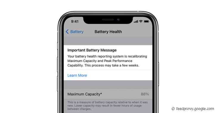 Apple introduces battery recalibration tool for iPhone with iOS 14.5 beta 6