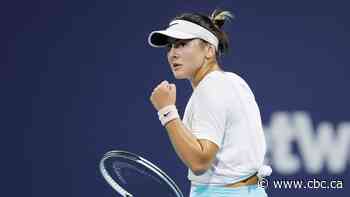 Andreescu books spot in Miami Open semifinals with win over Sorribes Tormo